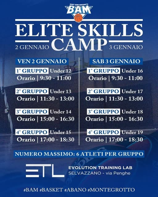 Elite Skills Camp - Basket Abano Montegrotto